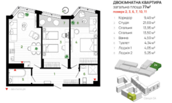 2 кімнатні квартири у ЖК Паркова Алея фото 4